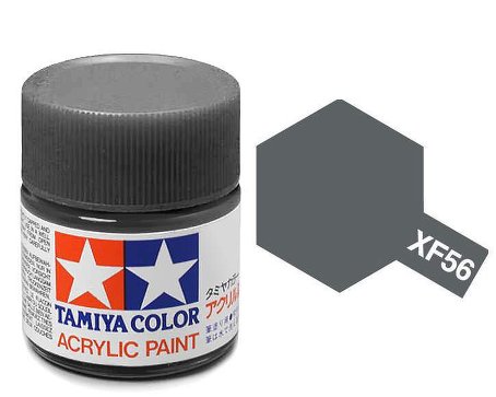 VERNICE ACRILICA TAMIYA XF56 METALLIC GREY - GRIGIO METALLICO OPACO