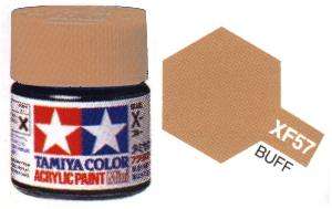 VERNICE ACRILICA TAMIYA XF57 BUFF - MARRONE PELLE CHIARO OPACO