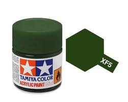 Colore vernice acrilica Tamiya per modellismo statico XF5 opaco