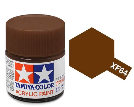 VERNICE ACRILICA TAMIYA XF64 RED BROWN - MARRONE ROSSICCIO OPACO