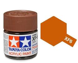 Colore vernice acrilica Tamiya per modellismo statico XF6 opaco
