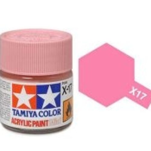 Colore vernice acrilica Tamiya per modellismo statico X17 rosa lucido