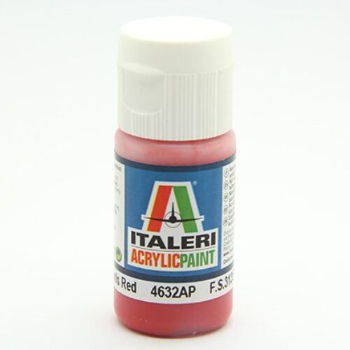 colore vernice acrilica Italeri per modellismo statico 4632AP flat red Guard