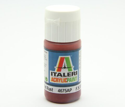 colore vernice acrilica Italeri per modellismo statico 4675AP flat rust