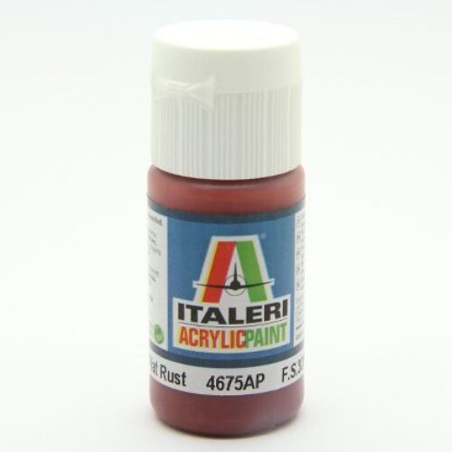 colore vernice acrilica Italeri per modellismo statico 4675AP flat rust