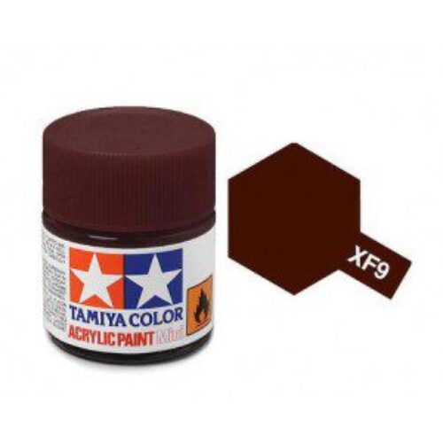 VERNICE ACRILICA TAMIYA XF9 HULL RED – MARRONE LEGNO PONTE (NAVALE) OPACO