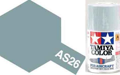 Spray Tamiya AS-26 Light Ghost Grey 100ml modellismo statico