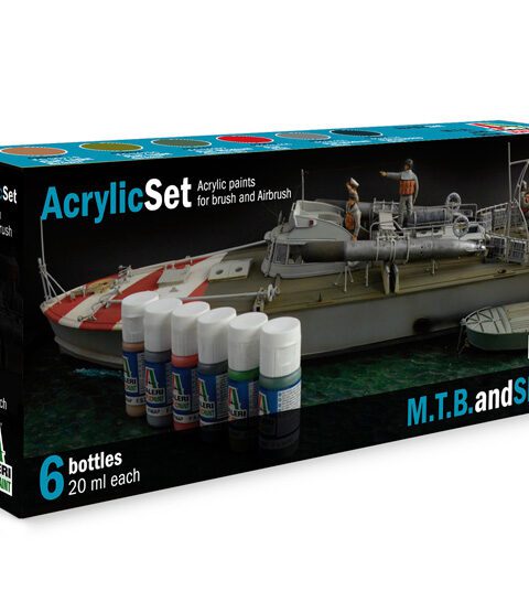 Set 6 Colori Italeri M.T.B. and Ships