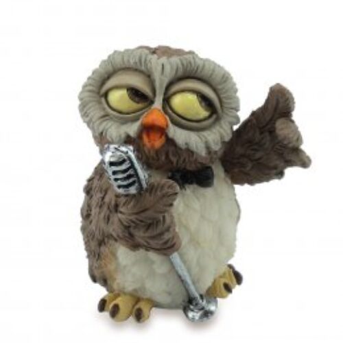 Gufo cantante – H: 7,5cm – Gufetti collezionabili Les Alpes