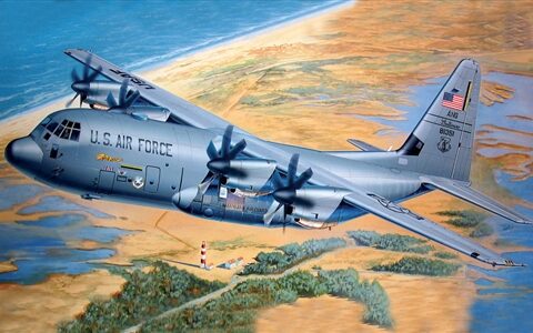 C-130J Ercules 1/48 italeri modellismo statico