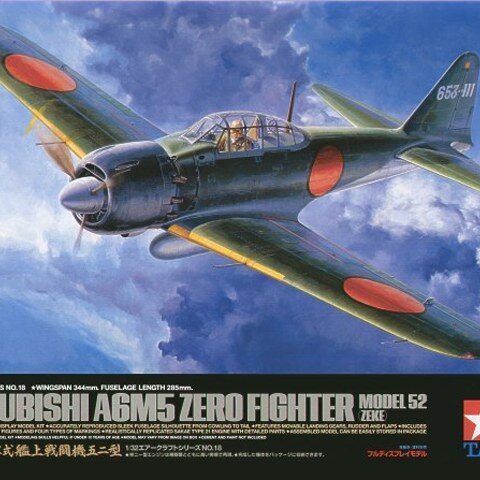 Tamiya 60318 Mistubishi A6M5 Zero Fighter Model 52