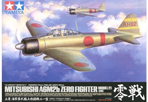 Tamiya 60317 aereo Mistubishi A6M2b Zero Fighter Model 21 Zeke in scala 1:32