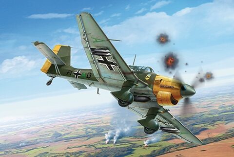 JU-87 B2 STUKA 1/48 italeri modellismo statico