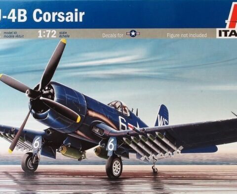 F4U-4B Corsair 1:72 Italeri 062 modellino statico