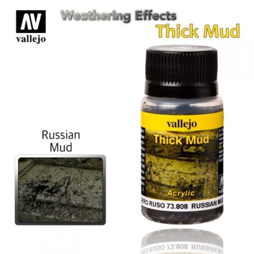 VALLEJO 73808 WEATHERING EFFECTS RUSSIAN THICK MUD 40ml