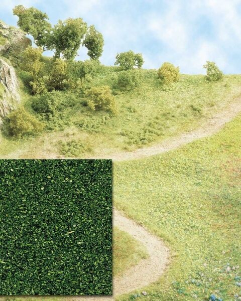 BUSCH B7051 POLVERINA ERBETTA VERDE CHIARO PER DIORAMI 40 GRAMMI