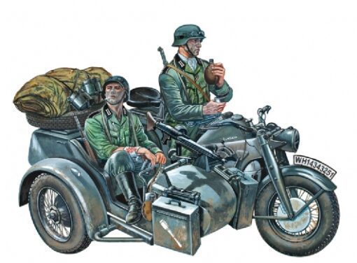 ZUNDAPP KS750 WITH SIDECAR - ITALERI 0317 - scala 1 : 35
