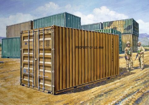 20’ MILITARY CONTAINER - ITALERI 6516 - scala 1 : 35