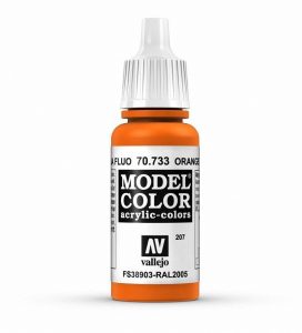 70733 Arancione Fluorescente (RAL2005-FS38903) Colore Acrilico Vallejo Model Color 17ml