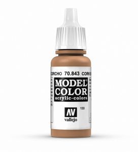 70843 Marrone Sughero Colore Acrilico Vallejo Model Color 17ml