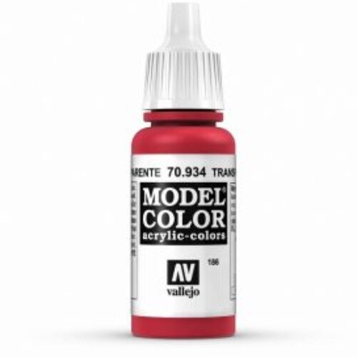 70934 Rosso Trasparente Chiaro Colore Acrilico Vallejo Model Color 17ml