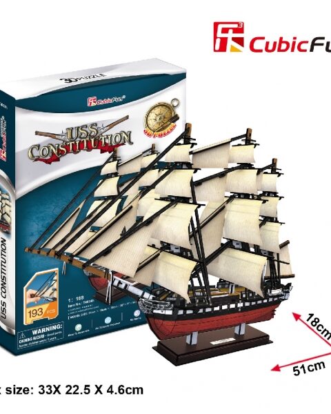 CUBIC FUN CF T4024H USS CONSTITUTION VELIERO SCALA 1:188