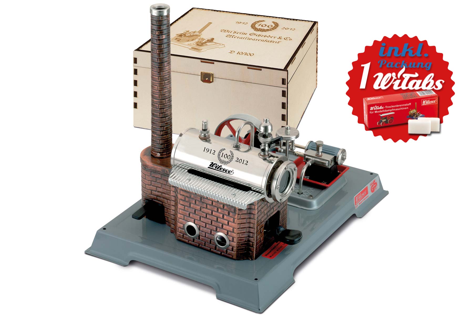 Wilesco D10 motore a vapore Special Edition Motore Stazionario orizzontale - immagine 4
