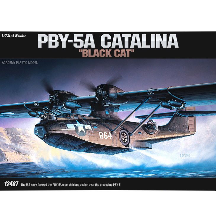 CONSOLIDATED PBY-5 CATALINA "BLACK CAT" - ACADEMY 12487 - scala 1 : 72