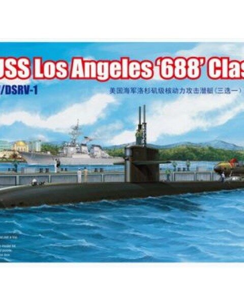 SOTTOMARINO D'ATTACCO CLASSE LOS ANGELES CON MINISOMMERGIBILE DA SOCCORSO DSRV MODELLO RIICH 28008 SCALA 1/350