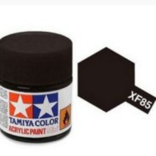 Colore vernice acrilica Tamiya per modellismo statico XF85 rubber flat black