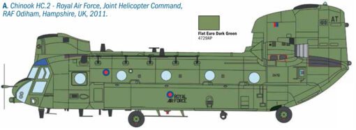 CHINOOK HC.2 CH-47F - ITALERI 2779 SCALA 1:48 - immagine 5