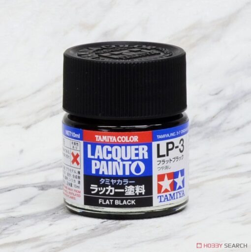TAMIYA LACQUER PAINT LP-3 TC-82103 NERO OPACO