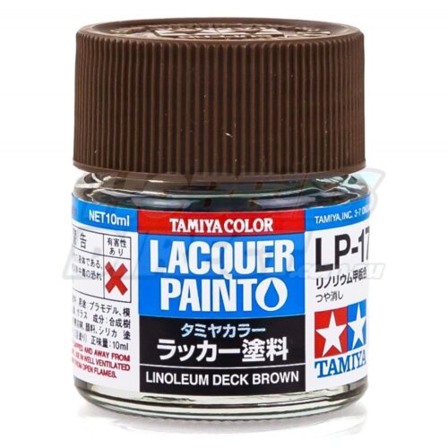 TAMIYA LACQUER PAINT LP-17 TC-82117 LINOLEUM DECK BROWN (LINOLEUM PONTE NAVALE)