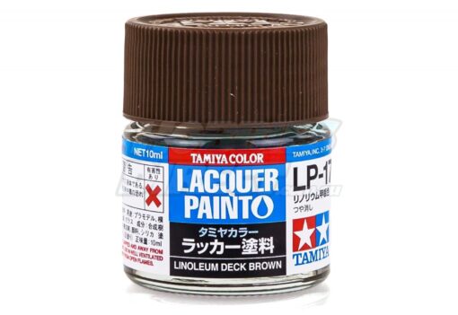 TAMIYA LACQUER PAINT LP-17 TC-82117 LINOLEUM DECK BROWN (LINOLEUM PONTE NAVALE)