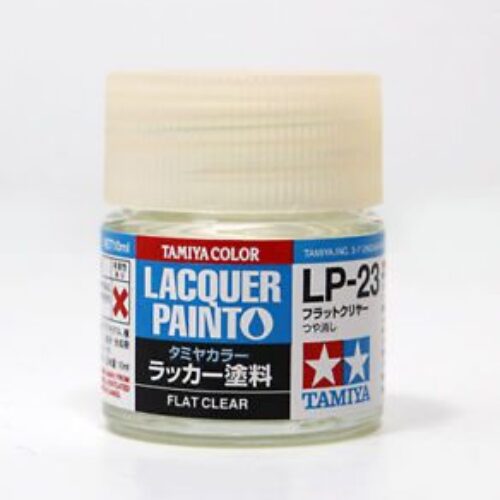 TAMIYA LACQUER PAINT LP-23 TC-82123 FLAT CLEAR (TRASPARENTE OPACO)