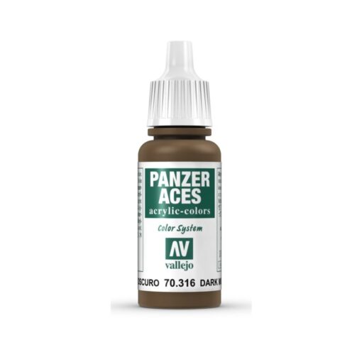 VALLEJO PANZER ACES DARK MUD CODICE 70316
