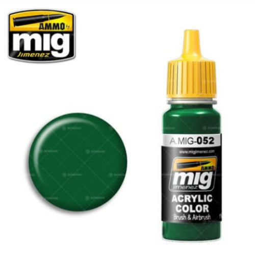 Ammo Mig 052 DEEP GREEN 17ml. Colore acrilico Modellismo
