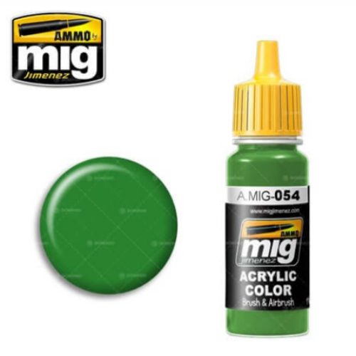 Ammo Mig 054 SIGNAL GREEN 17ml. Colore acrilico Modellismo