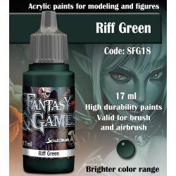 COLORE SCALE75 CODICE SFG18 - RIFF GREEN - CONFEZIONE DA 17 ml