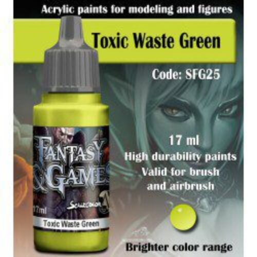 COLORE SCALE75 CODICE SFG25 – TOXIC WASTE GREEN – CONFEZIONE DA 17 ml