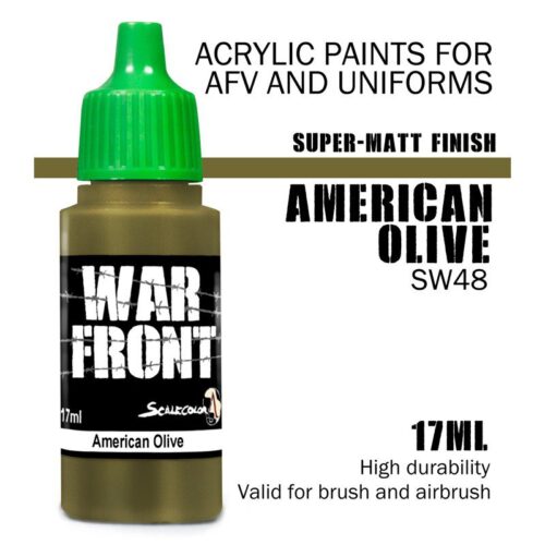 COLORE SCALE75 WAR FRONT CODICE SW48 – AMERICAN OLIVE – CONFEZIONE DA 17 ml