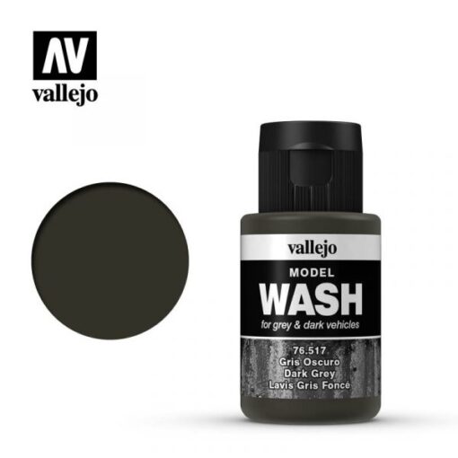 VALLEJO MODEL WASH DARK GREY 76517