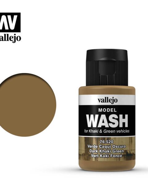 VALLEJO MODEL WASH DARK KHAKI GREEN 76520