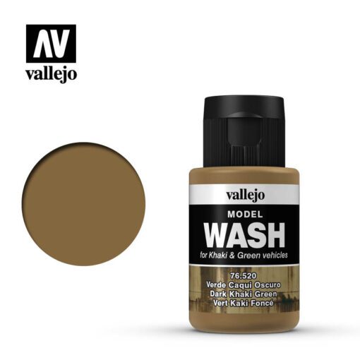 VALLEJO MODEL WASH DARK KHAKI GREEN 76520