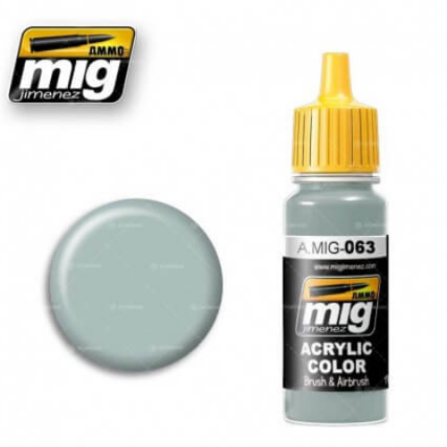 Ammo Mig 063 PALE GRAY 17ml. Colore acrilico Modellismo