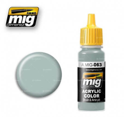 Ammo Mig 063 PALE GRAY 17ml. Colore acrilico Modellismo
