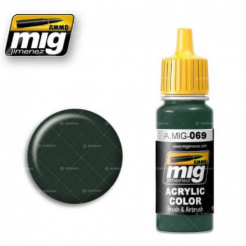 Ammo Mig 069 BLUE GREEN 17ml. Colore acrilico Modellismo