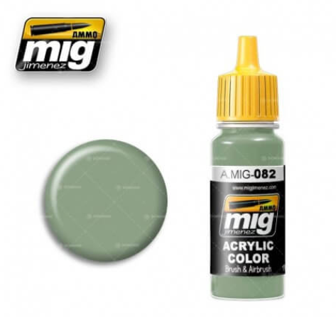 Ammo Mig 082 APC INTERIOR LIGHT GREEN 17ml. Colore acrilico Modellismo