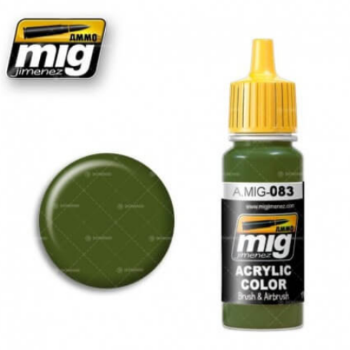 Ammo Mig 083 XB-518 ZASHCHITNIY ZELENO 17ml. Colore acrilico Modellismo