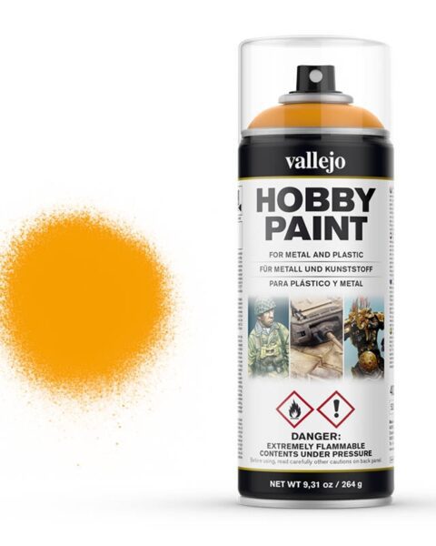 28018 spray acrilico Sun Yellow Vallejo 400ml con doppio diffusore